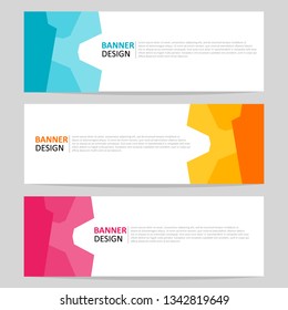 Vector design banner template. Banner background. Modern design template.