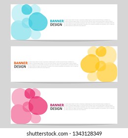 Vector design banner template. Banner background. Modern design template with abstract bubble style.