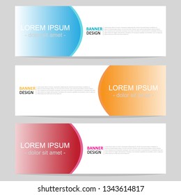 Vector design banner template. Banner background. Abstract web banner design template. Modern design template.