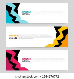 Vector design banner template. Banner background. Modern design template.