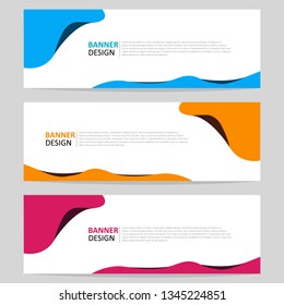 Vector design banner template. Banner background. Abstract web banner design template, can used for header, footer, layout, letterhed, landing page. Modern design template. 