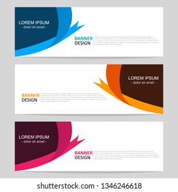 Vector design banner template. Banner background. Abstract web banner design template, can used for header, footer, layout, letterhed, landing page. Modern design template. 