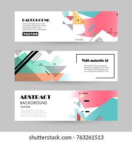 Vector design banner templates