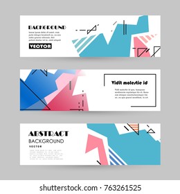 Vector design banner templates