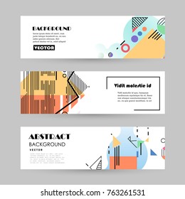 Plantillas de banners de diseño de vectores