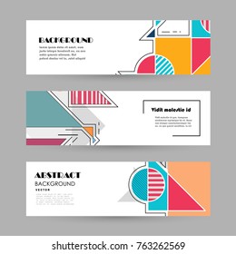 Vector design banner templates