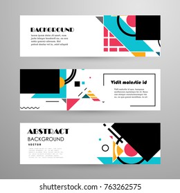 Vector design banner templates