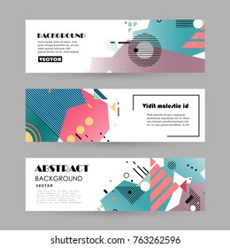 Vector design banner templates