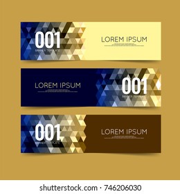 Vector design of  Banner triangle elements . Modern website banners . Geometric design banner website . Advertising printing . 