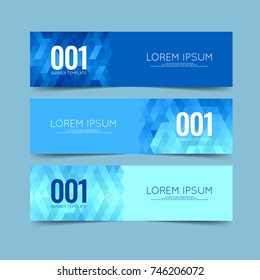 Vector design of  Banner triangle elements . Modern website banners . Geometric design banner website . Advertising printing . 