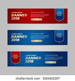 Vector design banner web template for sport event, 2018 trend Vector design banner web template for sport event, 2018 trend