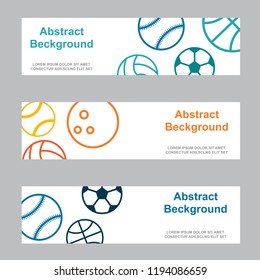 vector design banner web template for sport event.