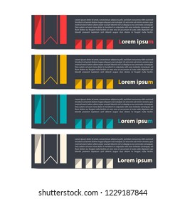 Vector design banner web template