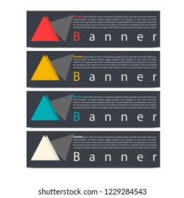 Vector design banner web template