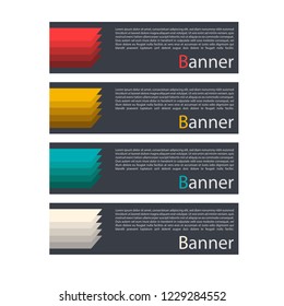 Vector design banner web template