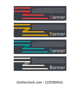 Vector design banner web template