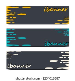 Vector design banner web template