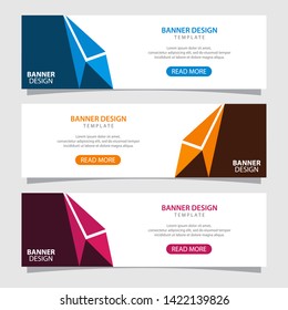Vector design banner web template. Banner background. Modern template design.