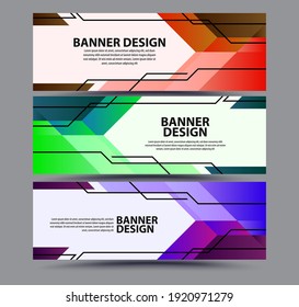 Vector design banner web template