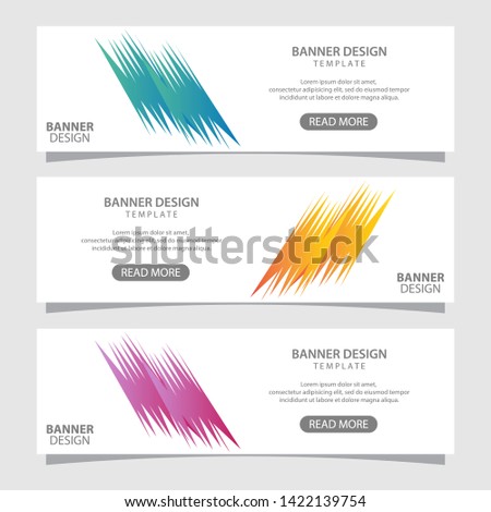 Vector design banner web template. Banner background. Modern template design.