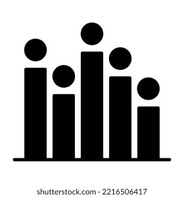 Vector design of bar graph 