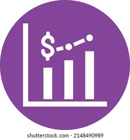 Vector Design Bar Graph Icon Style