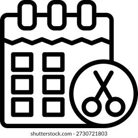 Vector Design Barber Appointment Icon Style