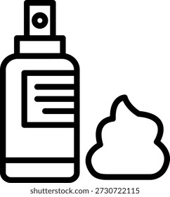 Vector Design Barber Foam Icon Style