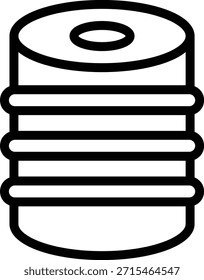 Estilo de icono de barril de diseño de Vector