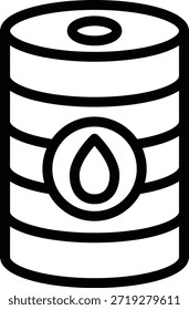 Estilo de Ícone de Barril de Design de Vetor
