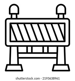 Estilo de icono de la Barrera de diseño del vector