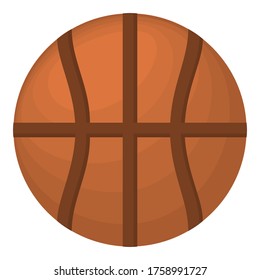 diseño vectorial de una pelota de baloncesto en baloncesto