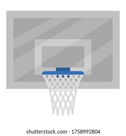 vector design of a basketball hoop in basketball