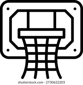 Design de vetor Basketball Hoop ícone estilo