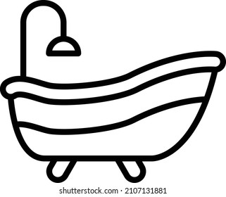 Diseño de vectores Estilo de iconos de la bañera