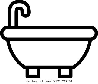 Estilo de icono de bañera de diseño de Vector