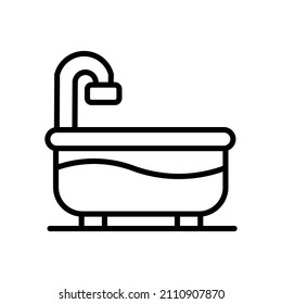 vector design, bathtub shape symbol