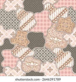 vector design of batik pattern from Indonesia, Solo, Pekalongan, Yogyakarta