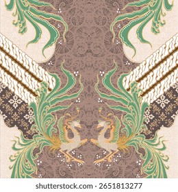 vector design of batik pattern from Indonesia, Solo, Pekalongan, Yogyakarta