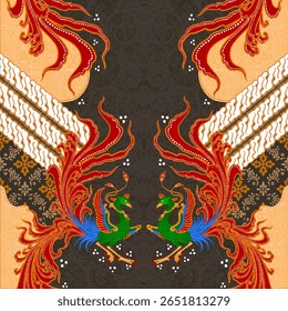 vector design of batik pattern from Indonesia, Solo, Pekalongan, Yogyakarta