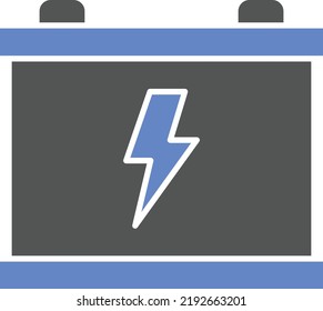 Estilo de icono de batería de diseño de vectores