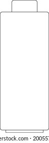 vector design of battery with thin line concept