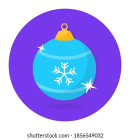 Diseño vectorial de baudible, concepto de bola de navidad 