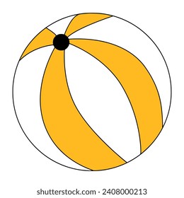 Vector design of beach ball 