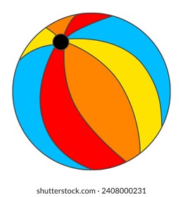 Vector design of beach ball 