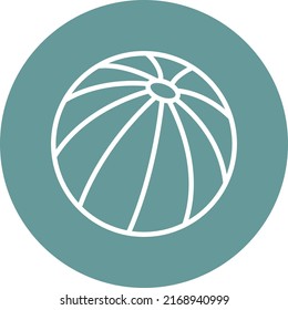 Vector Design Beach Ball Icon Style