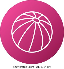 Vector Design Beach Ball Icon Style