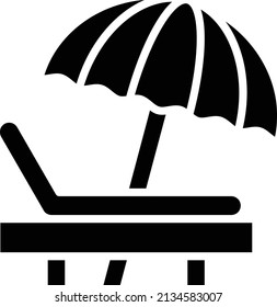 Vector Design Beach Chair Icon Style