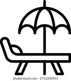 Vector Design Beach Umbrella Icon Style