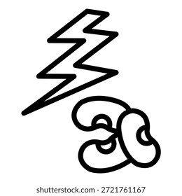 Diseño de Vector Bean Power Icon Style
